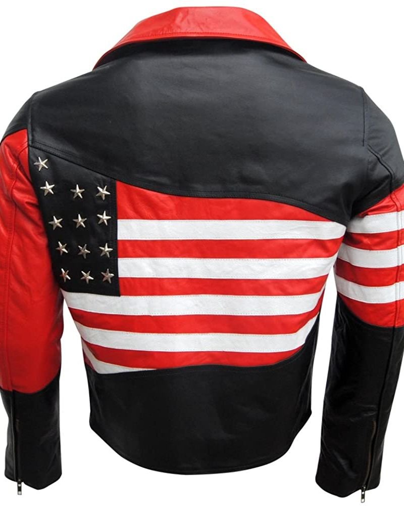  USA Flag- shop usa flag leather jacket- Torse Jackets