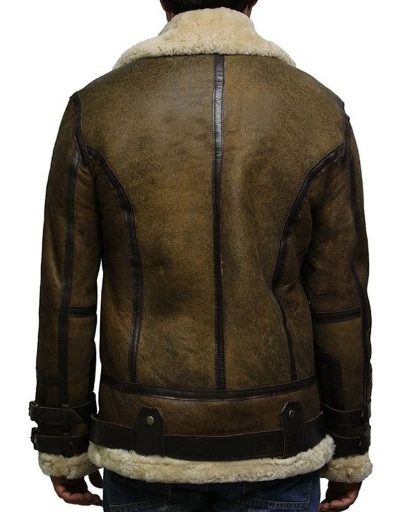 Sheepskin Sherling leather Jacket