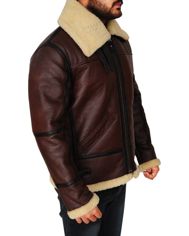 Bomber Leather Jacket for Men- Buy B3 Bomber Leather Jacket