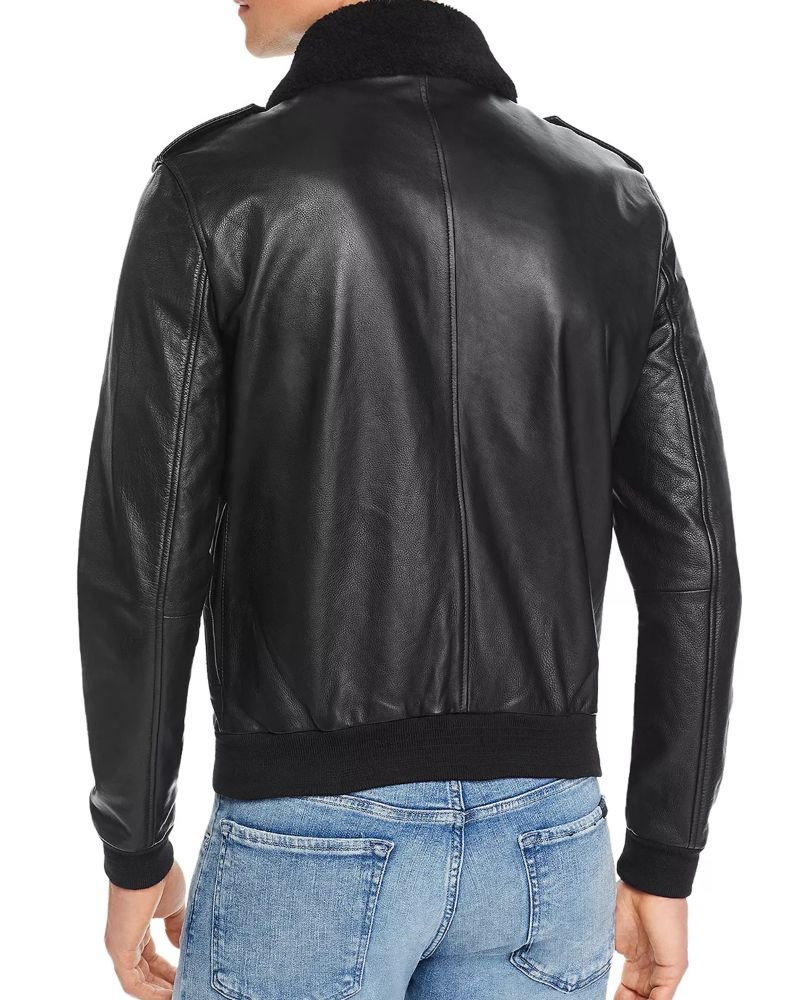 Black Appealing Bomber Jacket