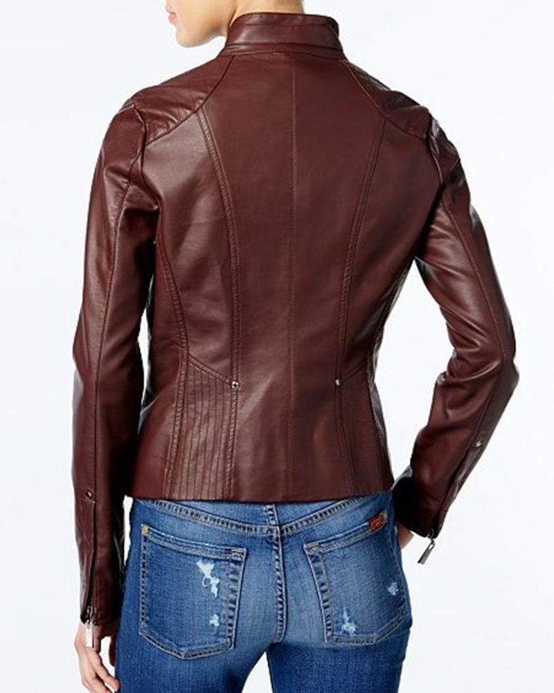 Women Traditional Slim Fit Leather Jacket