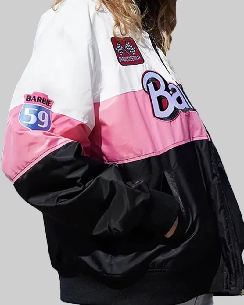 Where Classic Meets Contemporary: Barbie’s Retro Racer Bomber