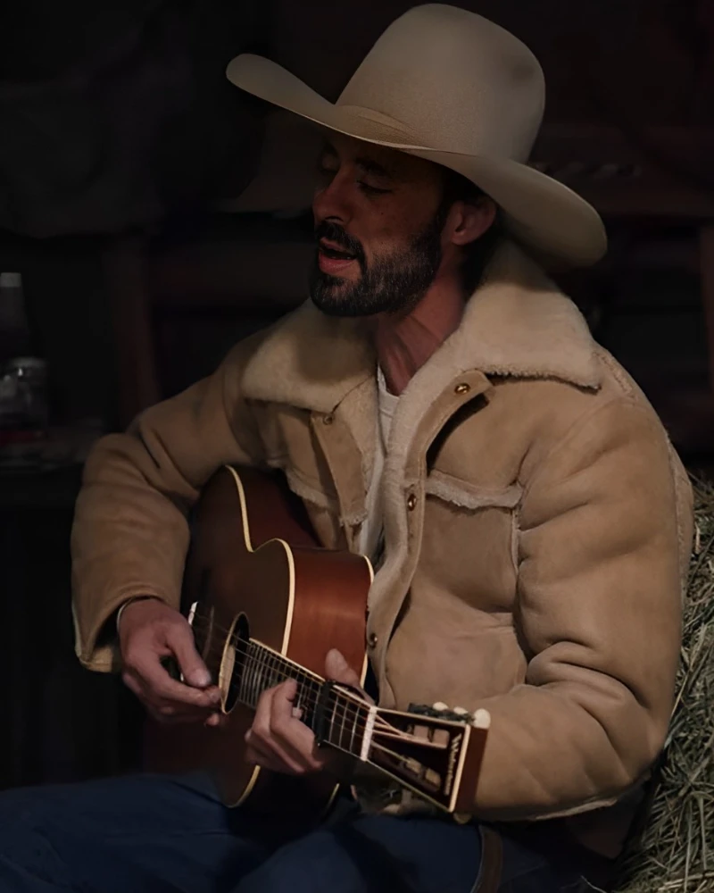 Walker’s Shearling Jacket – Ryan Bingham’s Yellowstone Western Look