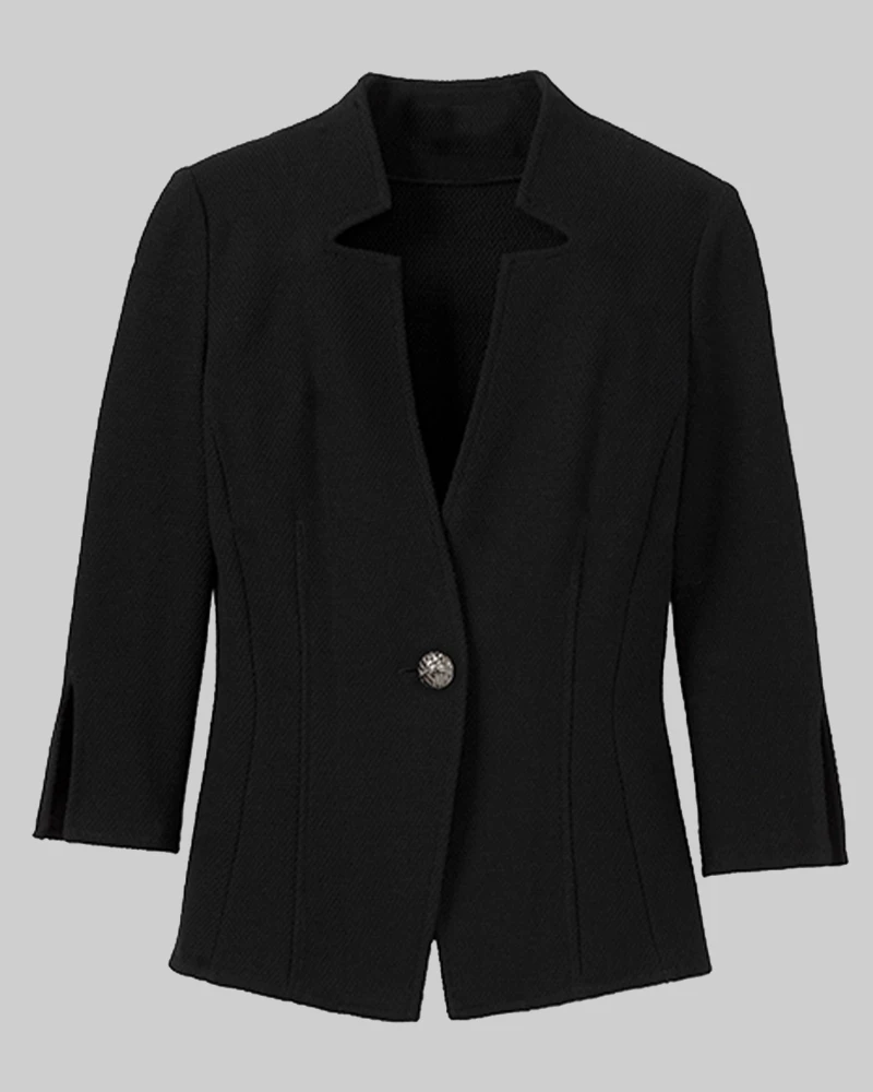 Get Beth Dutton’s Sophisticated Look – Micro Bouclé Black Jacket