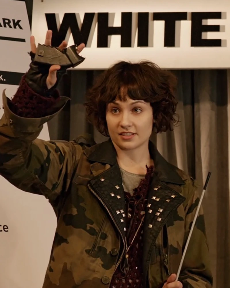 Channel a Bold Look with Tuppence Middleton’s Camouflage Jacket