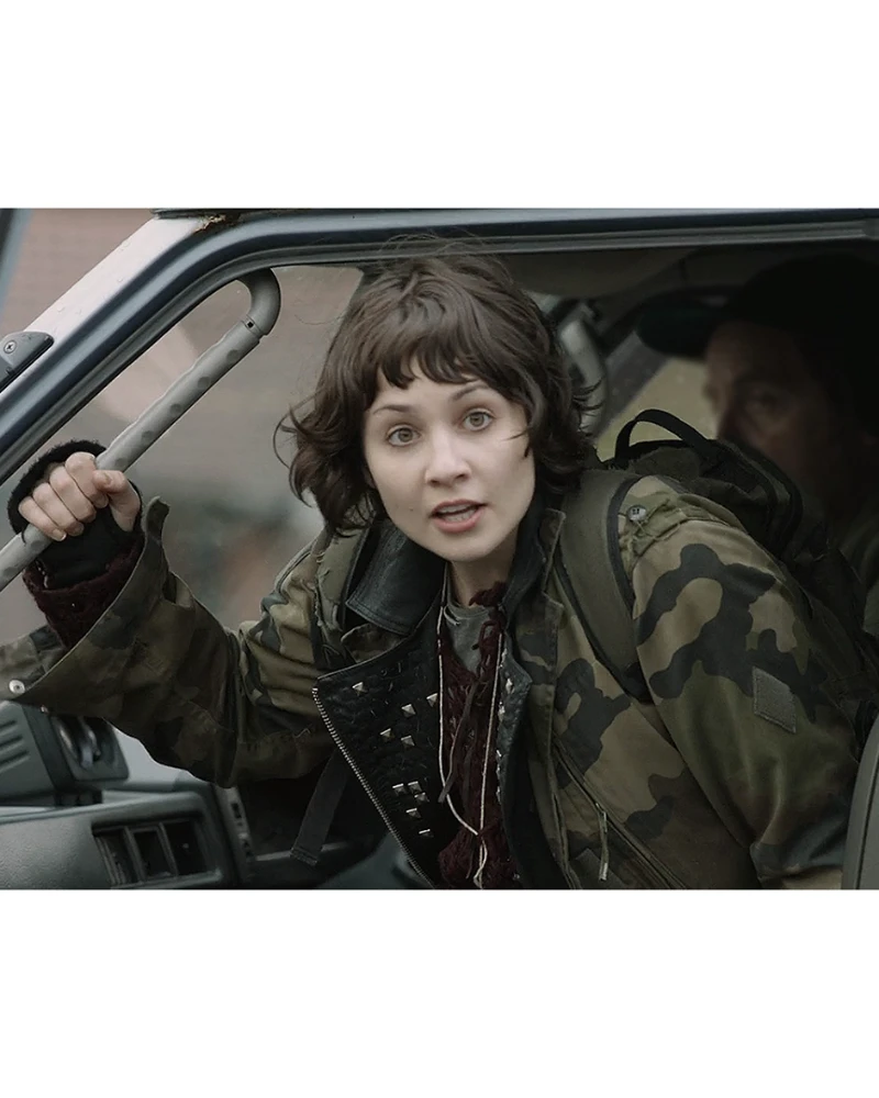 Tuppence Middleton Camouflage Jacket – Embrace the Edgy Black Mirror Style