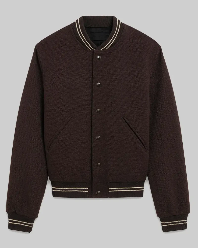 Jimin’s Brown Bomber Jacket – Casual & Cool Look