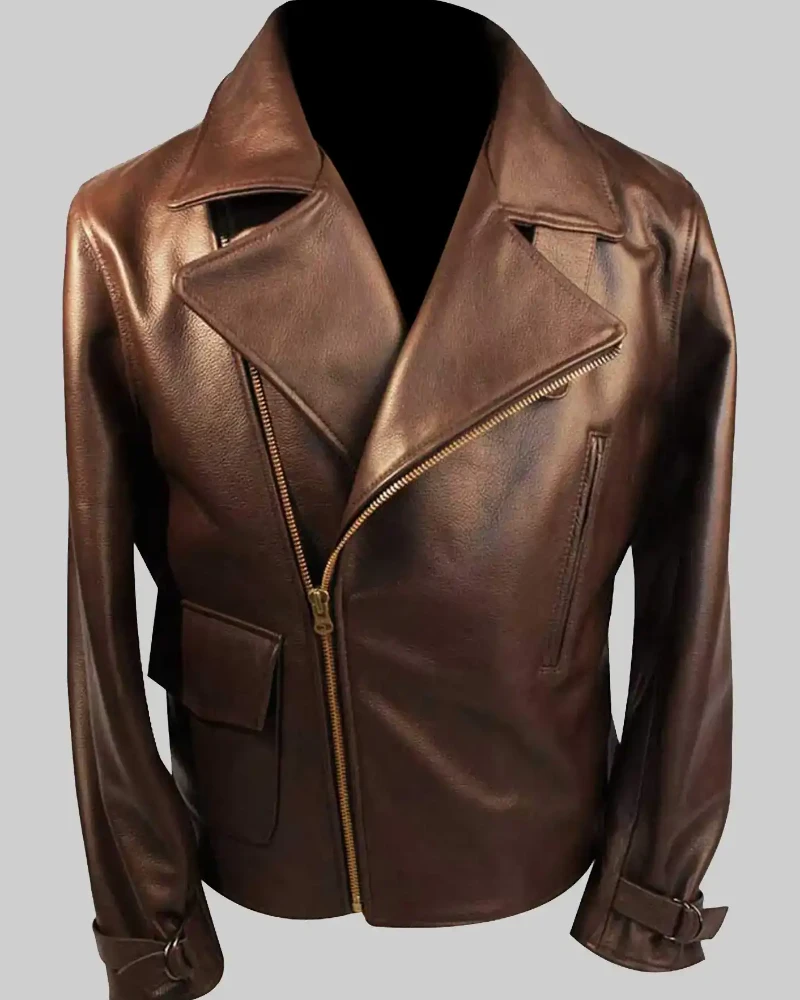 Standout Patriot Fashion – Captain America Brown Leather Jacket