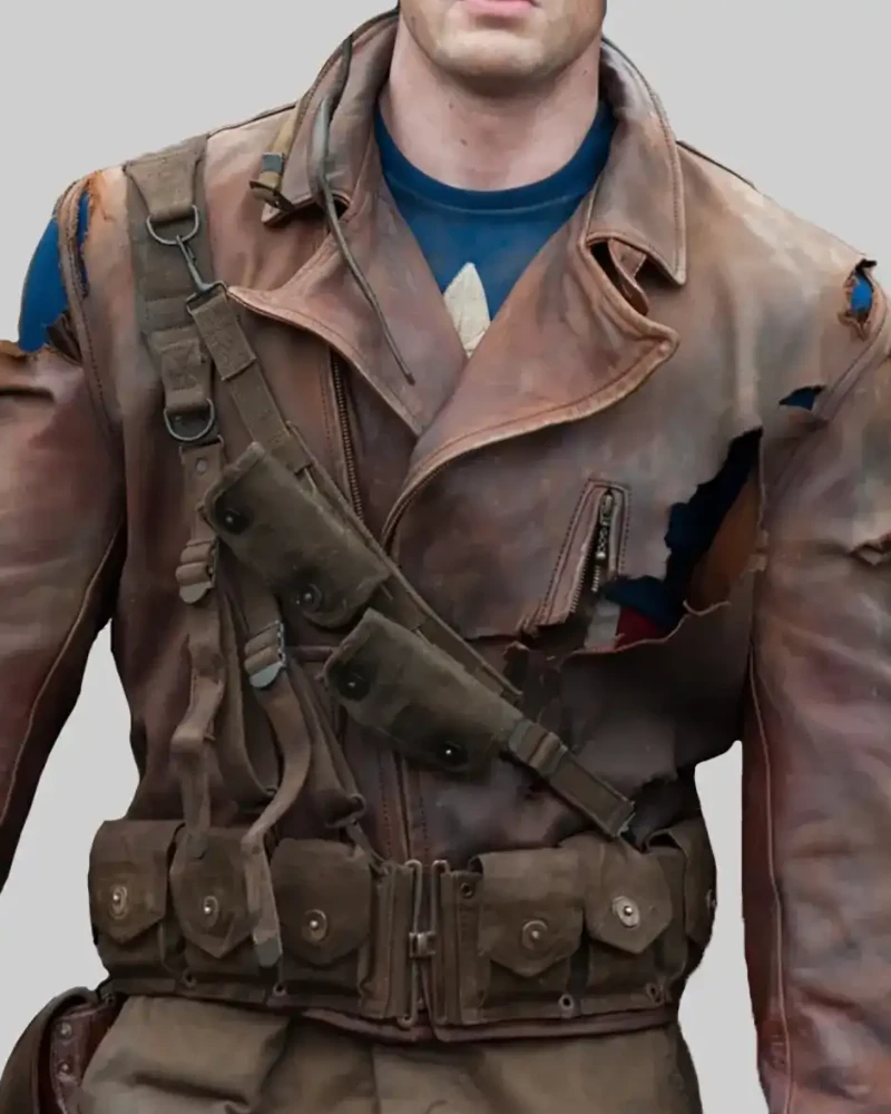 Iconic Brown Leather Jacket – Embrace Your Inner Captain America