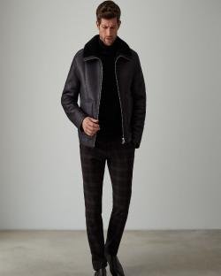 Shop Black Aviator Leather Jacket For Men- At Torsejackets.com