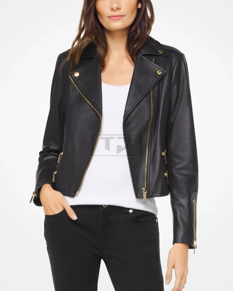 Chic Leather Jacket For Women - image 1