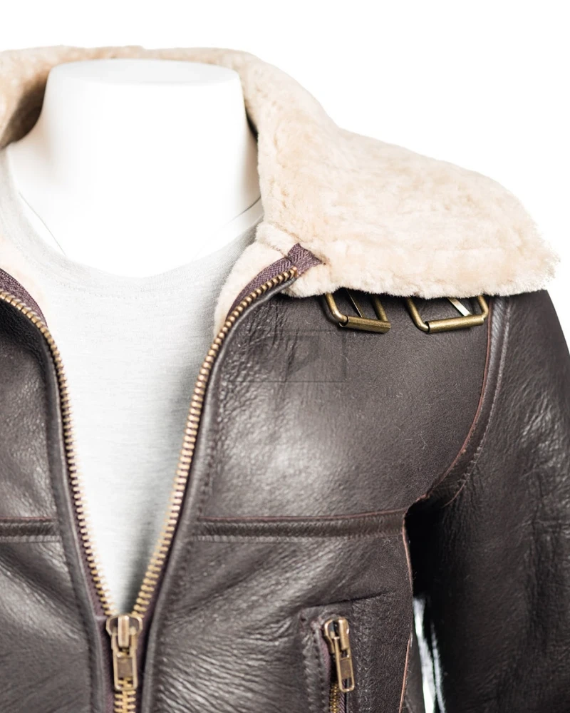 B3 Bomber Sheepskin Women Jacket - image 3