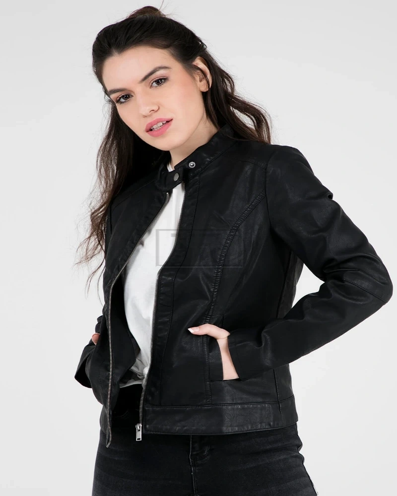 Elegant Leather Jacket For Women - image 1