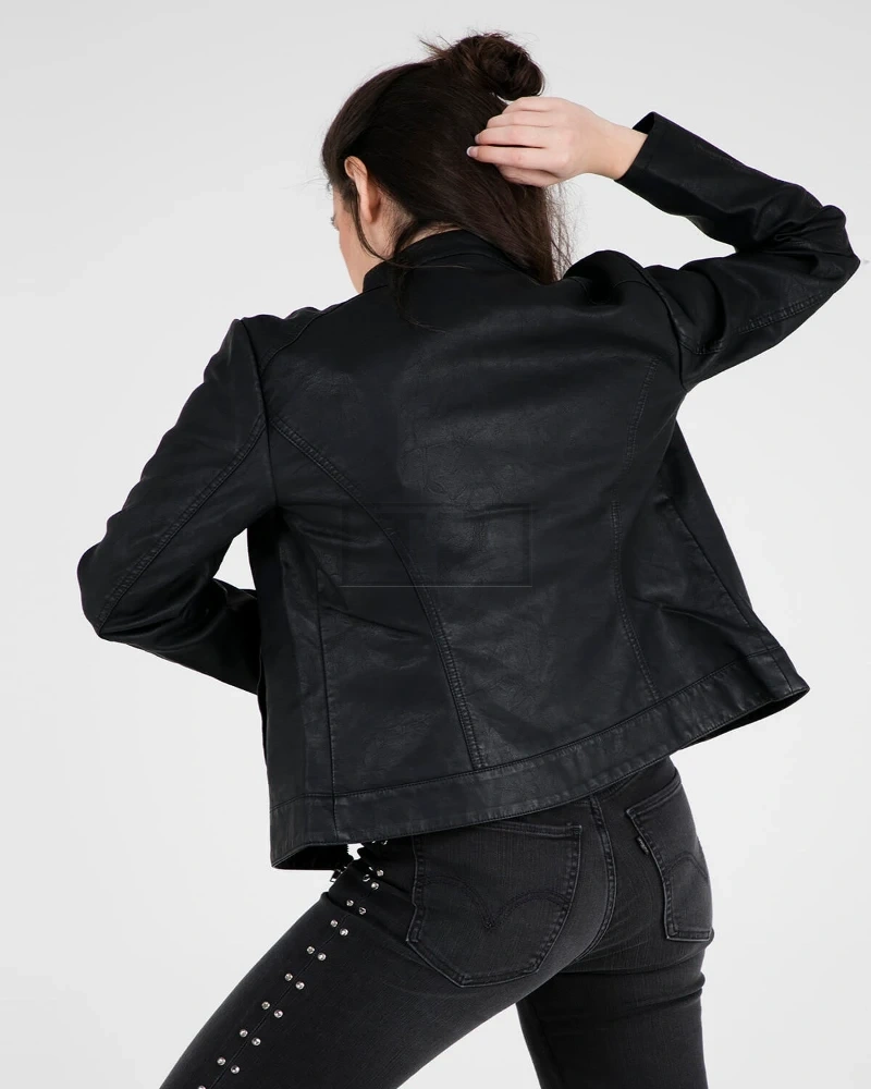 Elegant Leather Jacket For Women - image 2