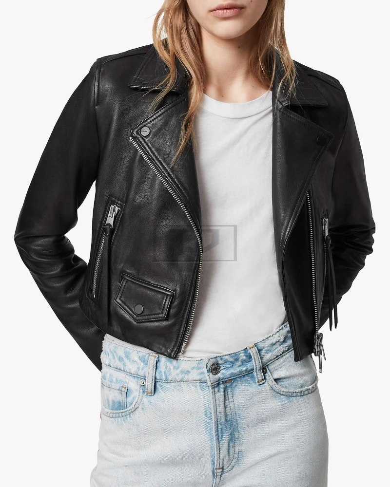 Women Natty Leather Jacket - image 1