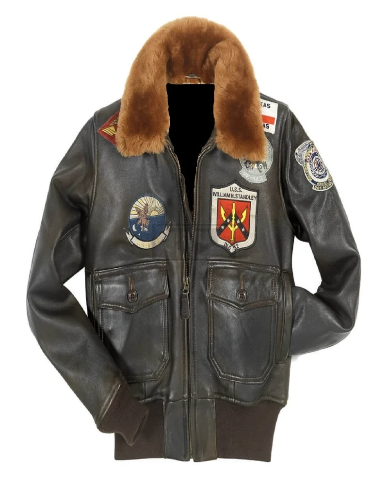 Women Top Gun Shearling Jacket - image 3