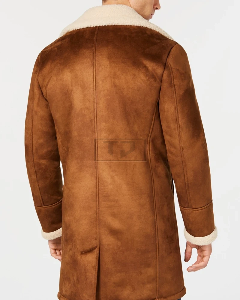 Men's Faux Shearling Overcoat - image 2