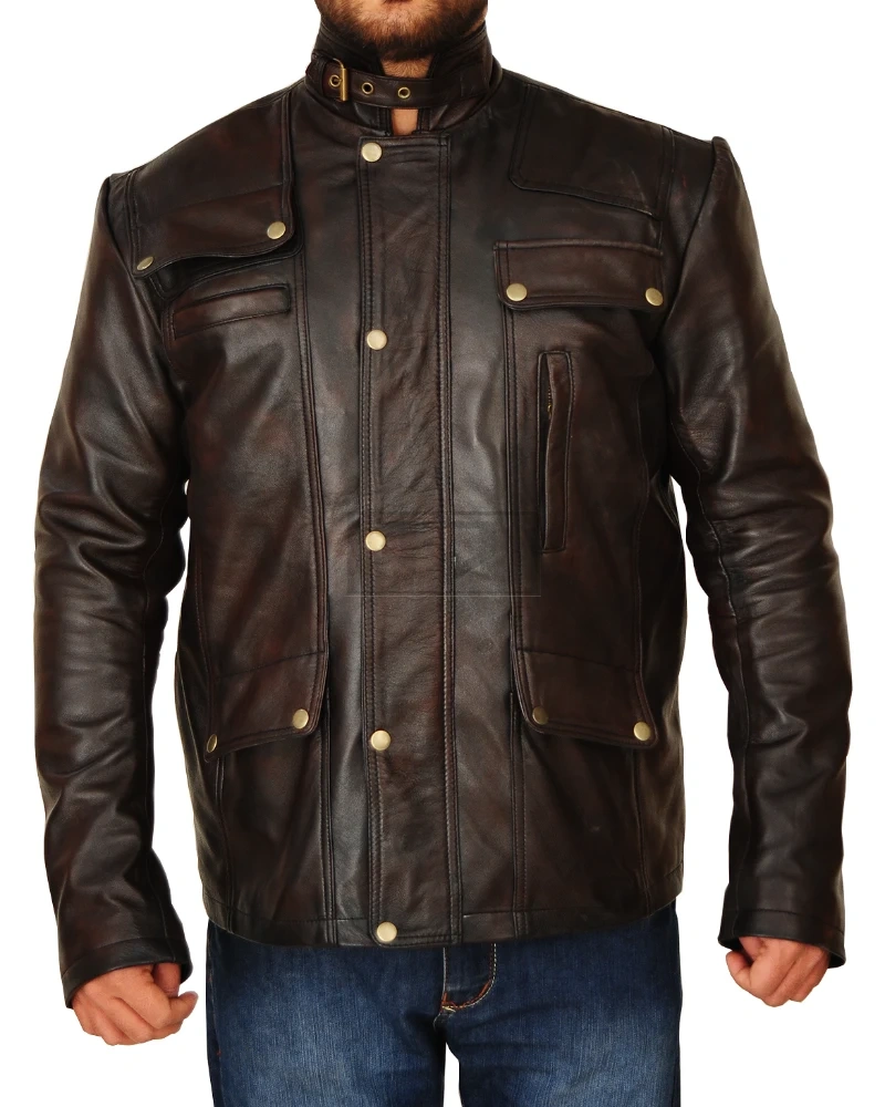 Mens Dark Brown Leather Jacket [13% OFF] - TorseJackets