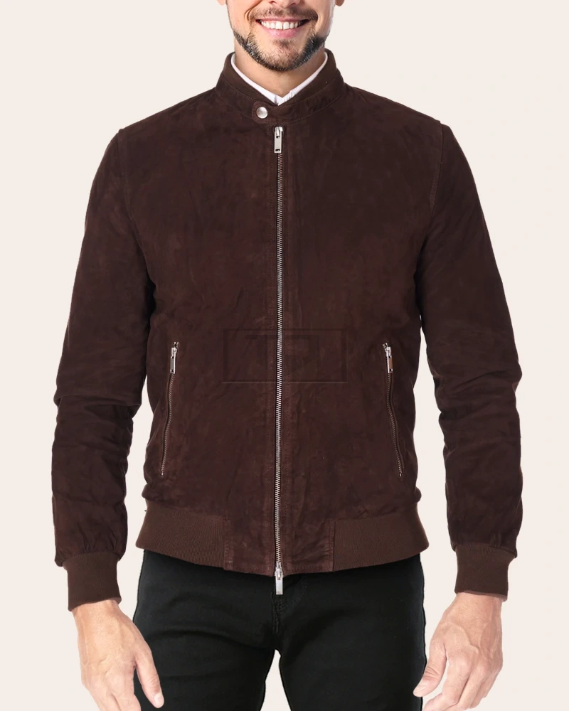 Chocolate Brown Leather Jacket - image 1