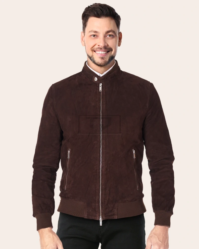 Chocolate Brown Leather Jacket - image 2