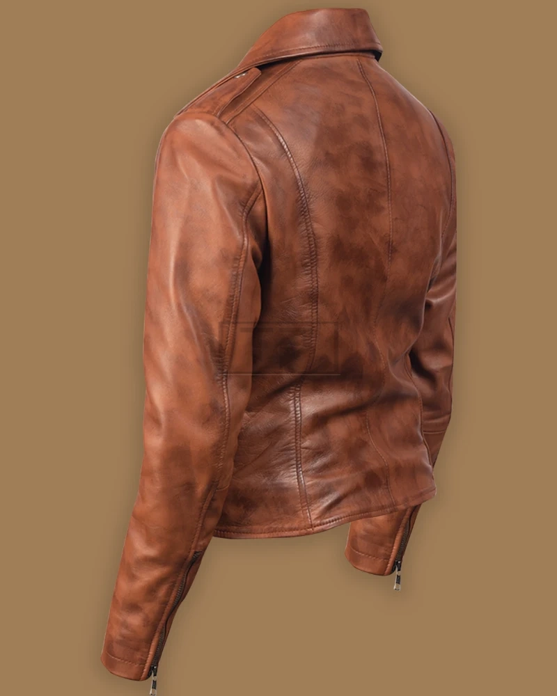 Women Cinnamon Brown Jacket - image 2