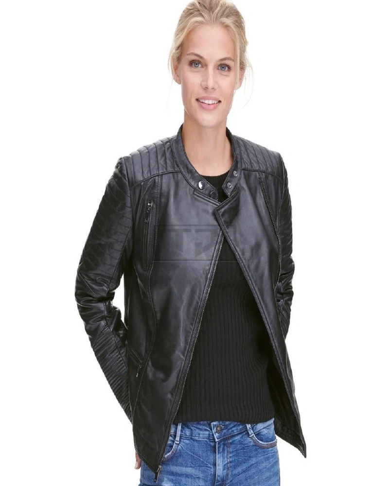 Black Moto Leather Jacket - image 1