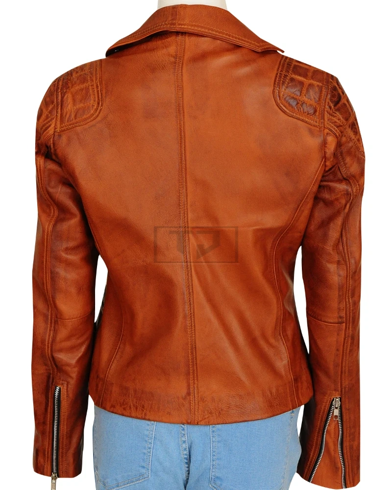 Retro Brown Women Jacket - image 2