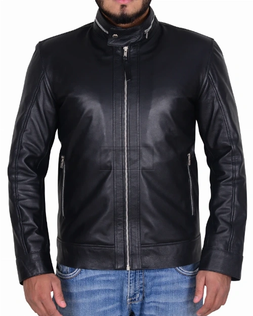 Black Trending Men Jacket - image 5
