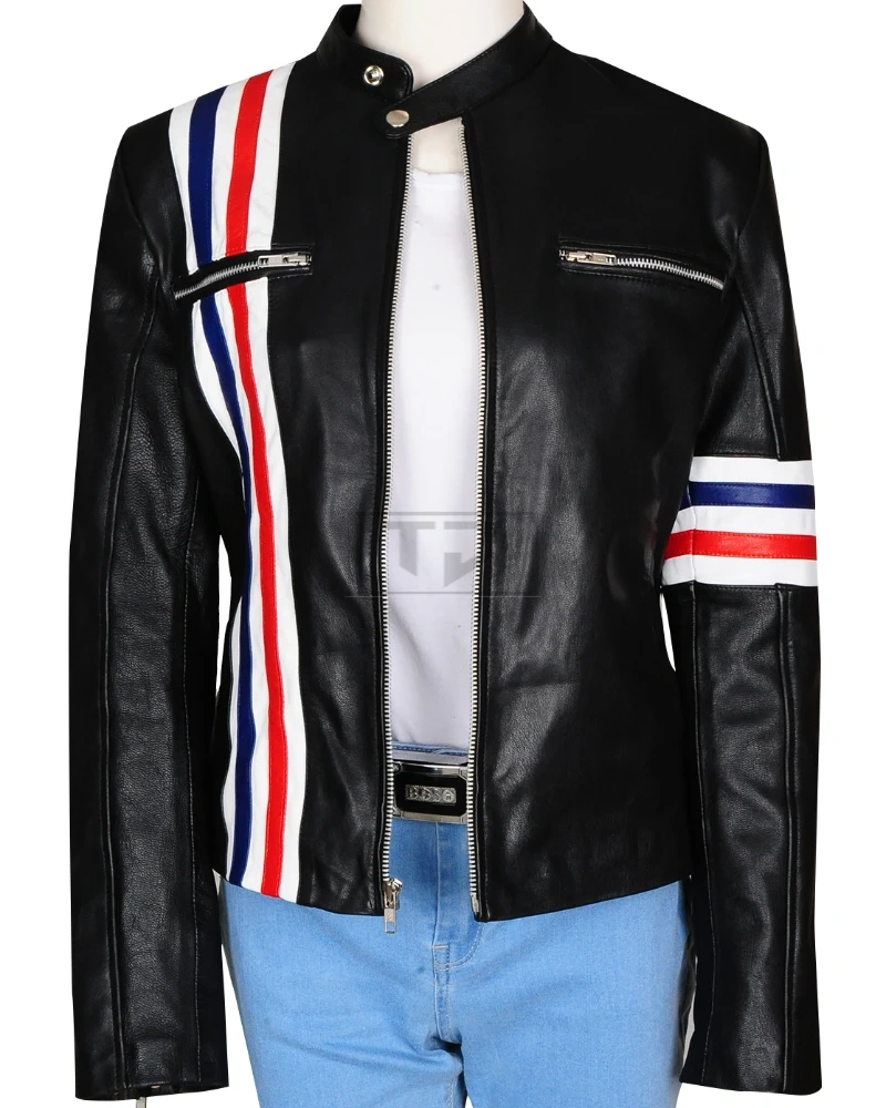 Girl Biker Leather Jacket - image 1