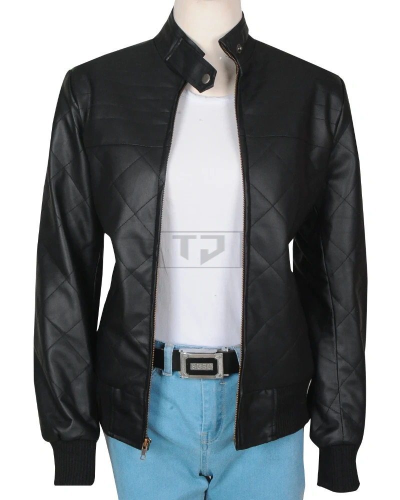 Stylish Black Girl Leather Jacket - image 1