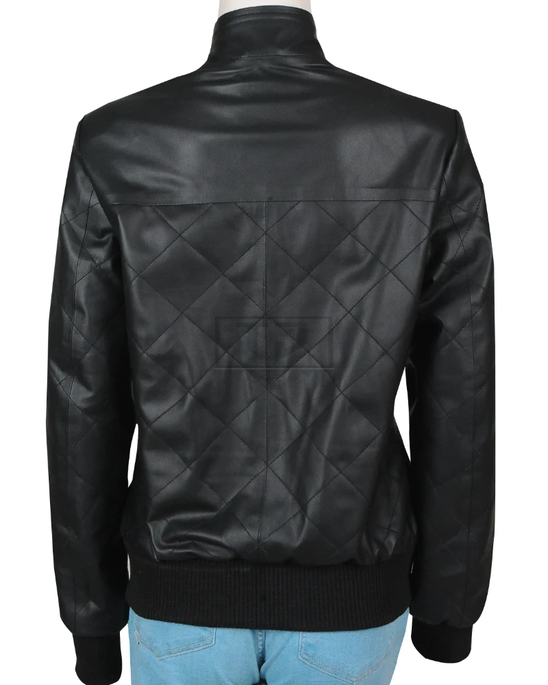 Stylish Black Girl Leather Jacket - image 2