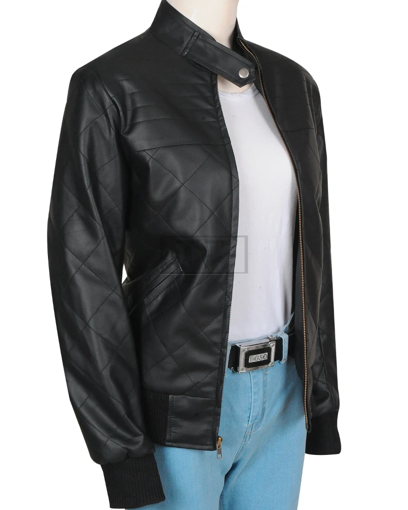 Stylish Black Girl Leather Jacket - image 3