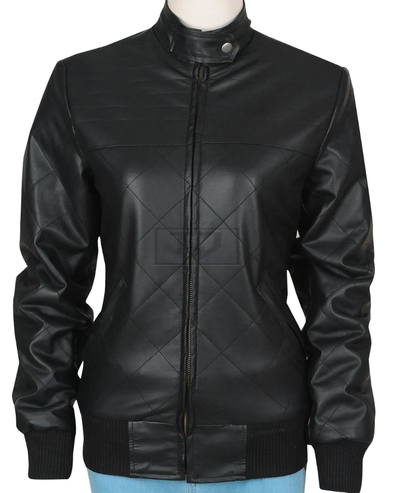 Stylish Black Girl Leather Jacket - image 5