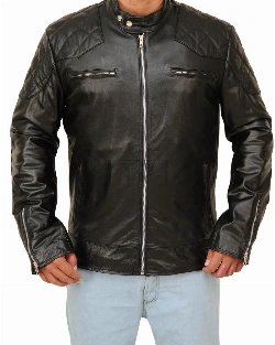 Pitch Black Leather Jacket - image 5