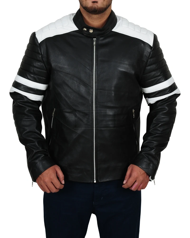 Simple Black Biker Jacket - image 1