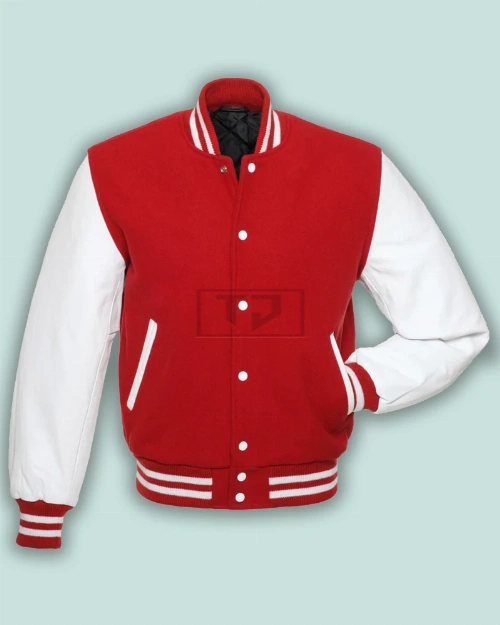Red White Varsity Jacket - image 1