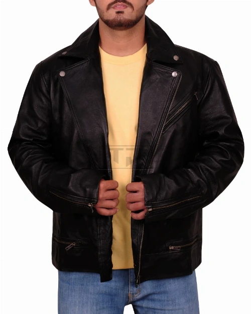 Simple Brando Leather Jacket