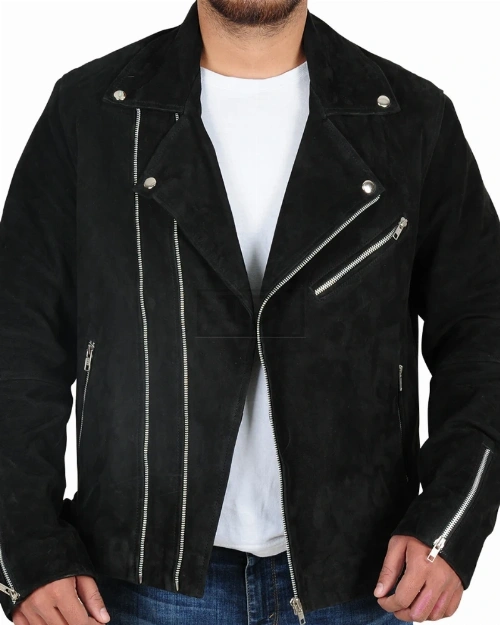 Rocker Suede Leather Jacket